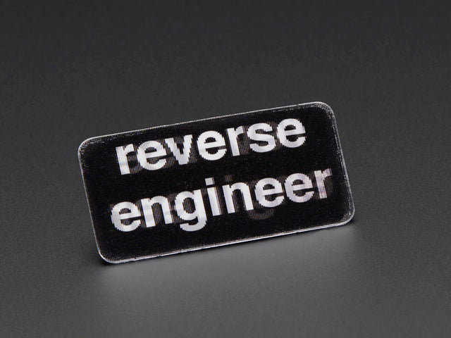 Reverse Engineer - Skill badge, Lenticular printing + pin-on