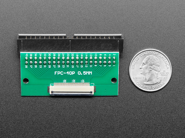 40-pin FPC to Right Angle 2x20 IDC Male Plug Header Adapter