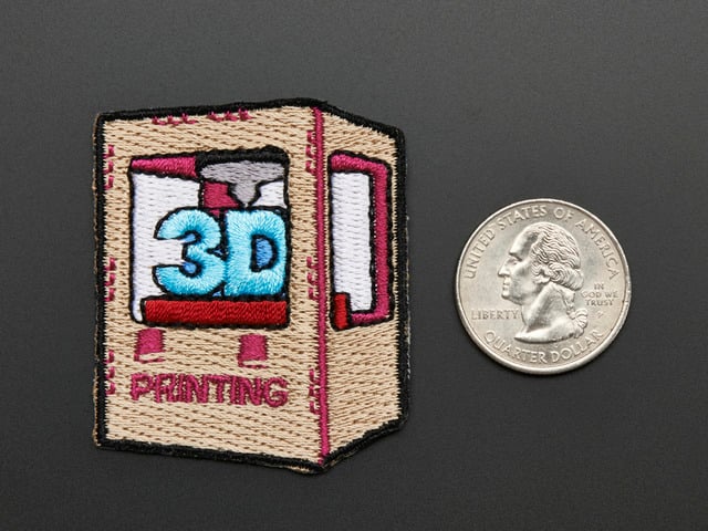 3D printing - Skill badge, iron-on patch