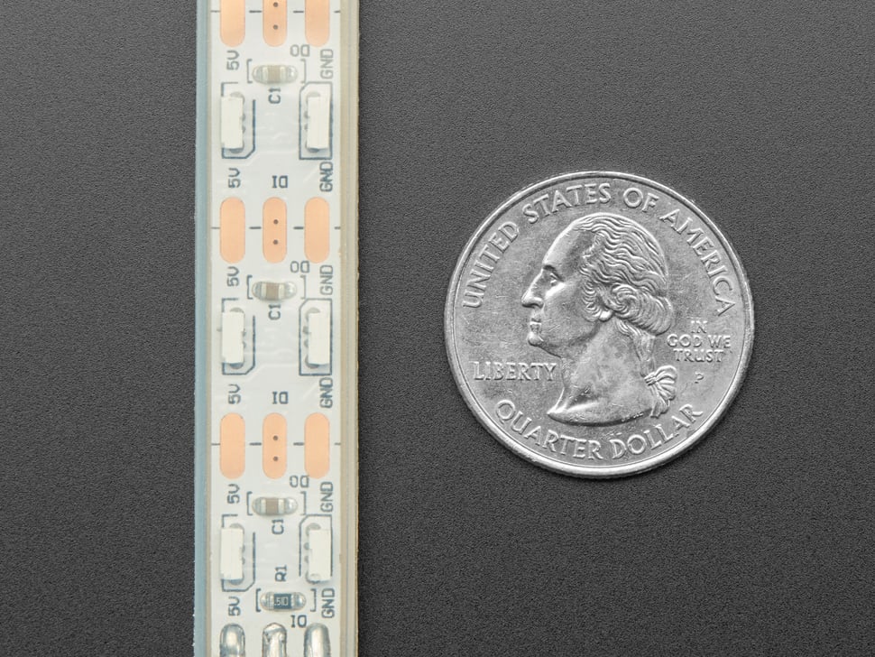 Dual Edge Side-Light NeoPixel LED Strip with 120 LEDs per meter