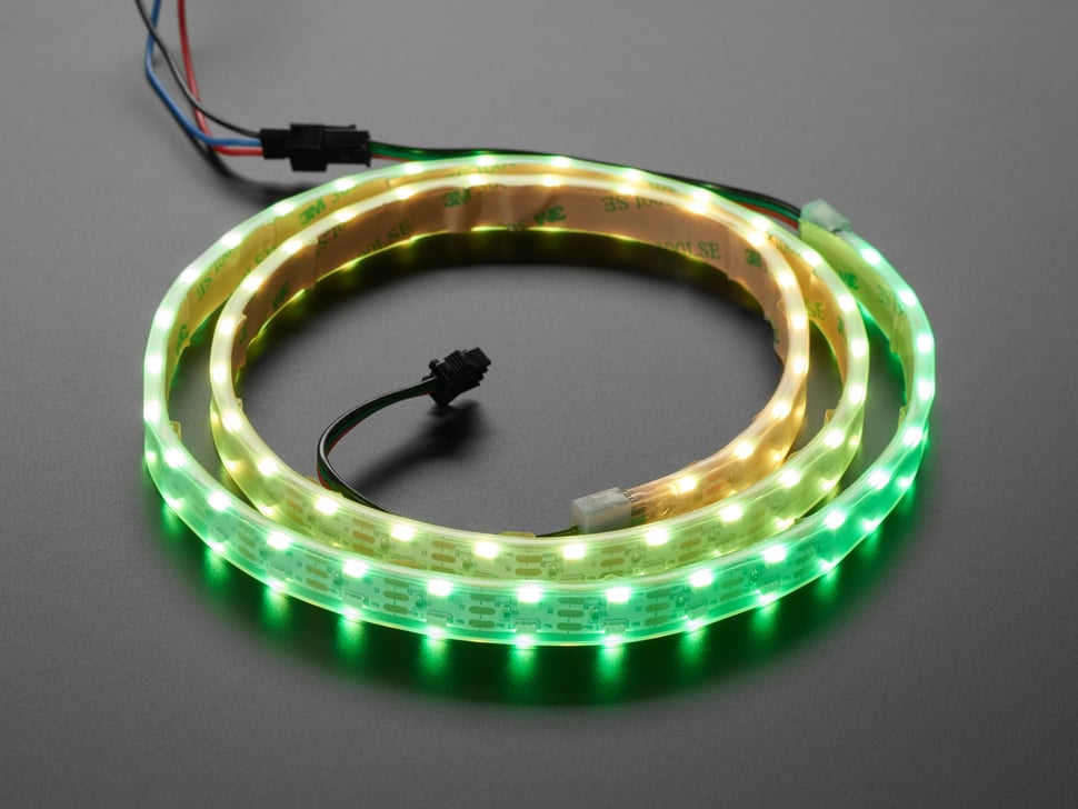 Dual Edge Side-Light NeoPixel LED Strip with 120 LEDs per meter