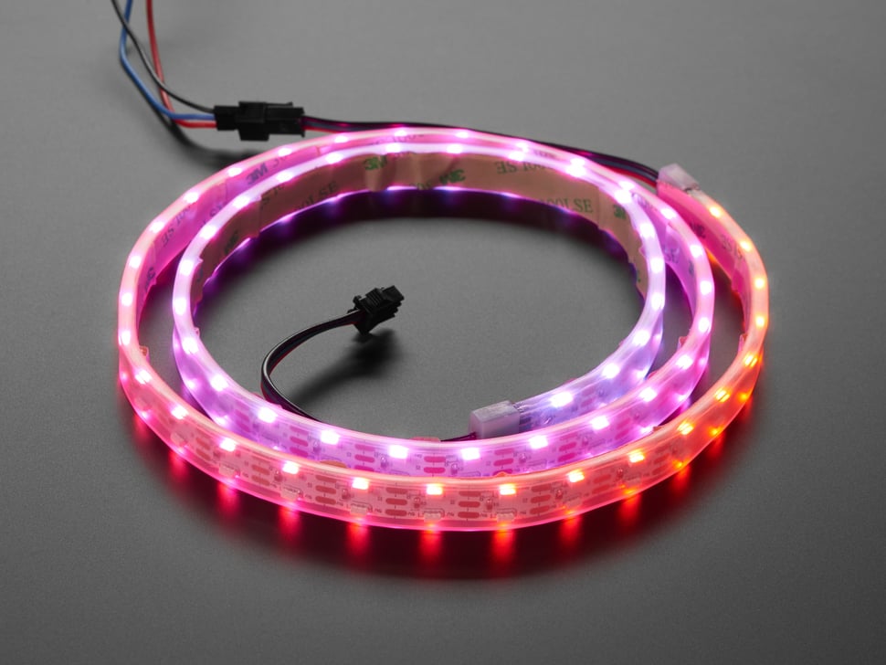 Dual Edge Side-Light NeoPixel LED Strip with 120 LEDs per meter