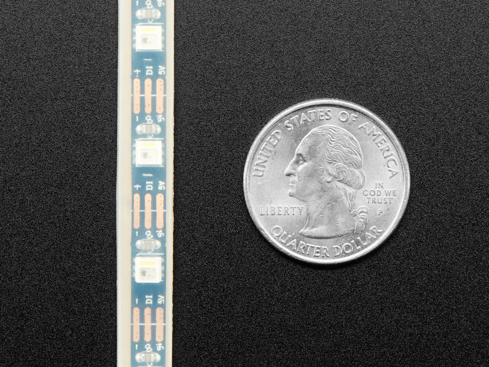 Adafruit Mini Skinny NeoPixel RGBW LED Strip - Cool White 6500K