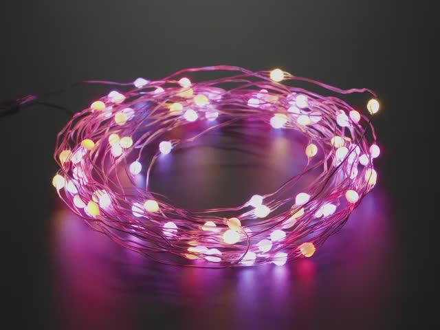 Fixed Address NeoPixel LED Fairy Lights - 100 Wired LEDs