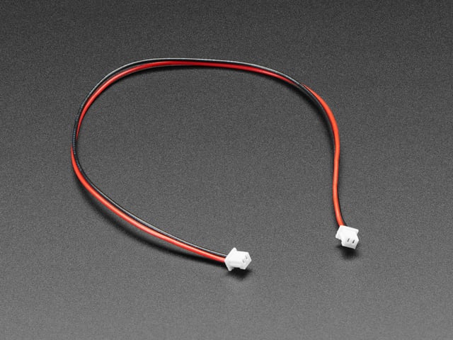 1.25mm Pitch 2-pin Cable 20cm long 1:1 Cable