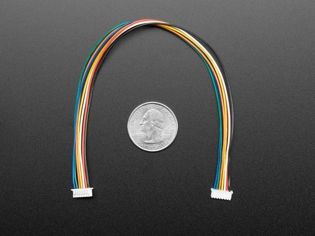 1.25mm Pitch 8-pin Cable 20cm long 1:1 Cable