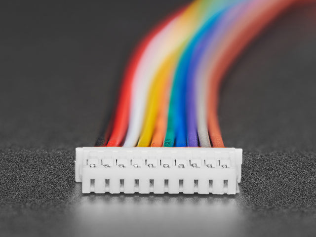 1.25mm Pitch 10-pin Cable 20cm long 1:1 Cable