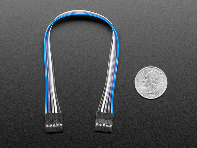 2.54mm 0.1" Pitch 5-pin Jumper Cable - 20cm long