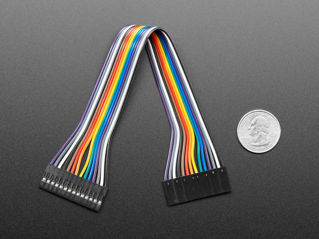 2.54mm 0.1" Pitch 14-pin Jumper Cable - 20cm long