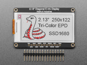 Adafruit 2.13" 250x122 Tri-Color eInk / ePaper Display with SRAM