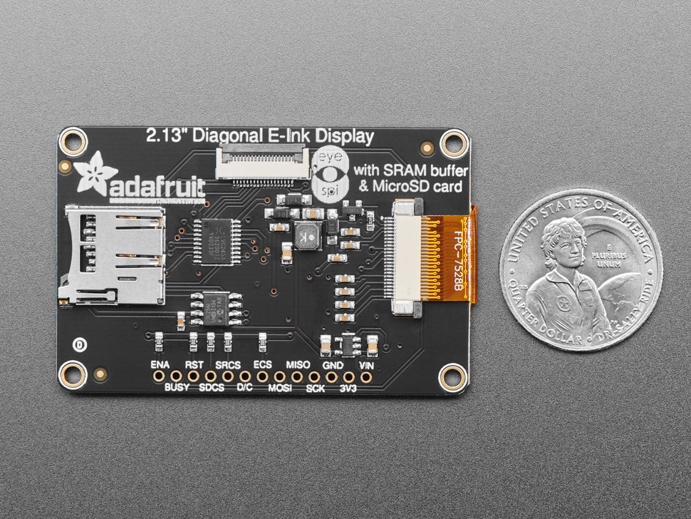Adafruit 2.13" 250x122 Tri-Color eInk / ePaper Display with SRAM