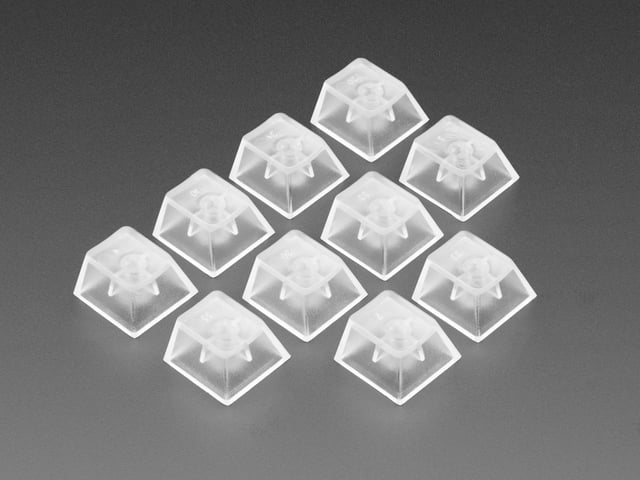 Translucent Keycaps for MX Compatible Switches - 10 pack
