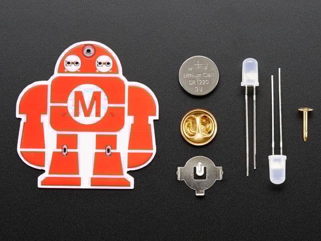 Learn to solder PCB badge kit by MAKE Magazine - MakerSHED