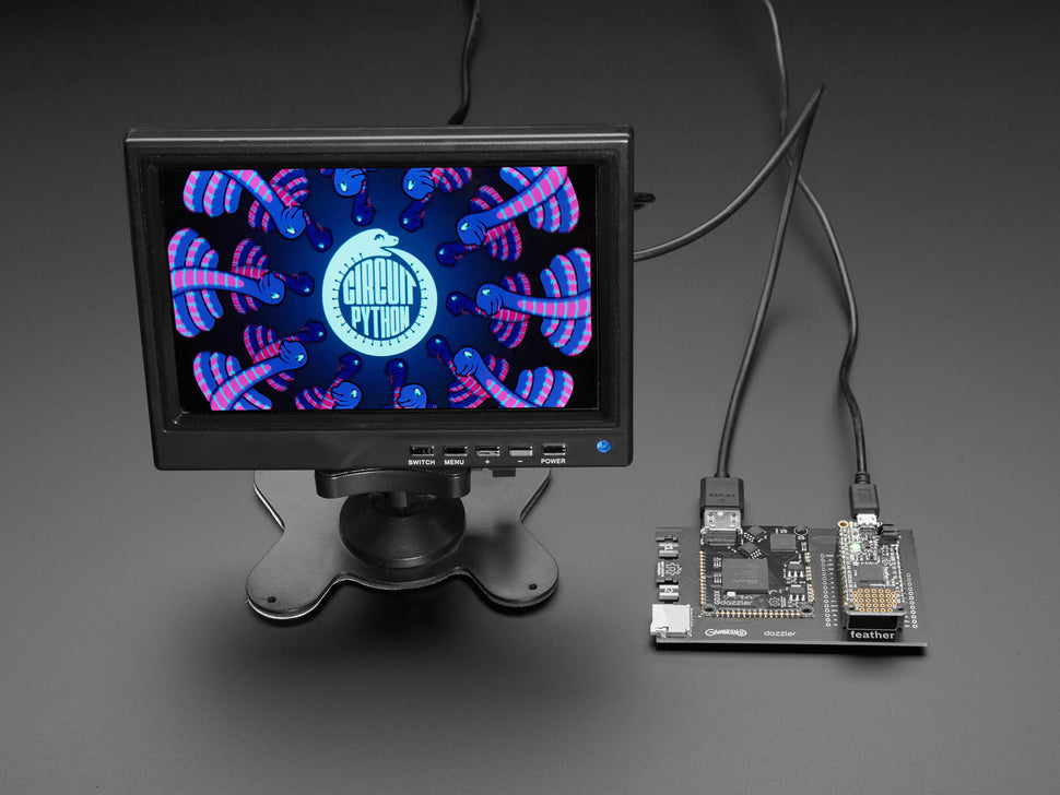 Gameduino 3X Dazzler for Feather M4 by Excamera Labs