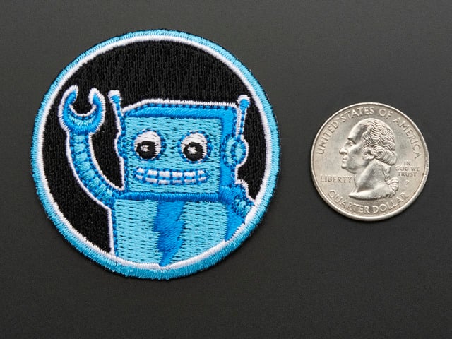 Robotics! - Skill badge, iron-on patch