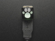 Black Aluminum Kitty Paw Keycap with Translucent Silicone Toes