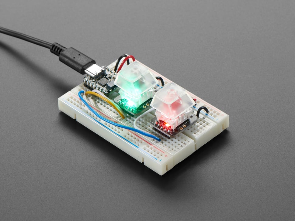 NeoKey Socket Breakout for Mechanical Key Switches with NeoPixel
