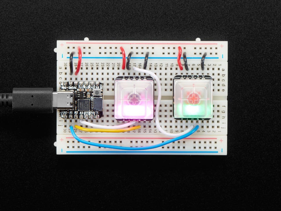 NeoKey Socket Breakout for Mechanical Key Switches with NeoPixel