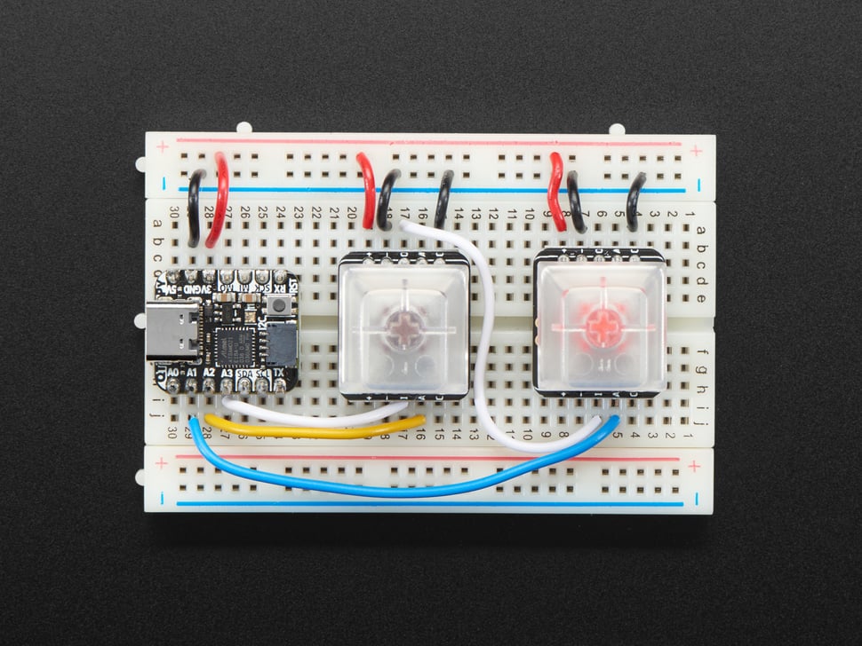 NeoKey Socket Breakout for Mechanical Key Switches with NeoPixel