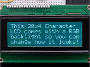 RGB backlight negative LCD 20x4 + extras