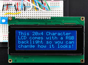 RGB backlight negative LCD 20x4 + extras