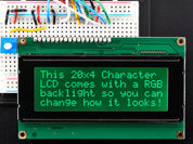 RGB backlight negative LCD 20x4 + extras