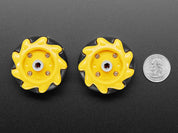 Left & Right Mecanum Wheel Pair - 48mm Diameter