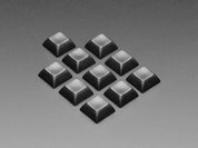 Black DSA Keycaps for MX Compatible Switches - 10 pack