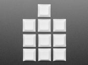 White DSA Keycaps for MX Compatible Switches - 10 pack