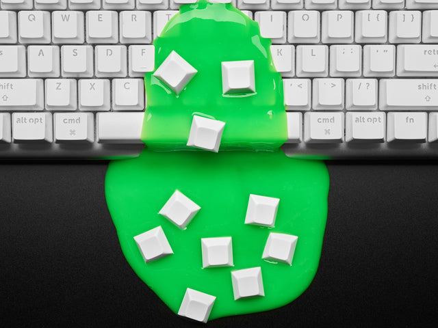 White DSA Keycaps for MX Compatible Switches - 10 pack