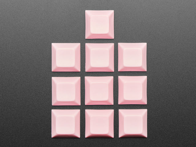 Pink DSA Keycaps for MX Compatible Switches - 10 pack