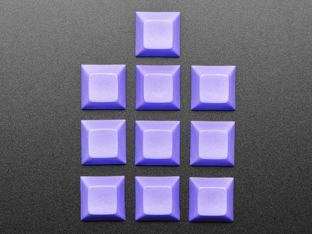 Purple DSA Keycaps for MX Compatible Switches - 10 pack