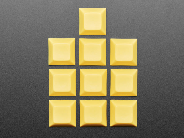 Dark Yellow DSA Keycaps for MX Compatible Switches - 10 pack