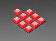 Red DSA Keycaps for MX Compatible Switches - 10 pack