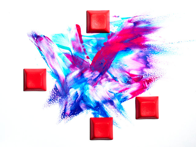 Red DSA Keycaps for MX Compatible Switches - 10 pack