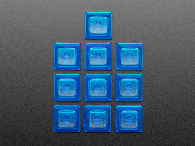 Translucent Blue DSA Keycaps for MX Compatible Switches