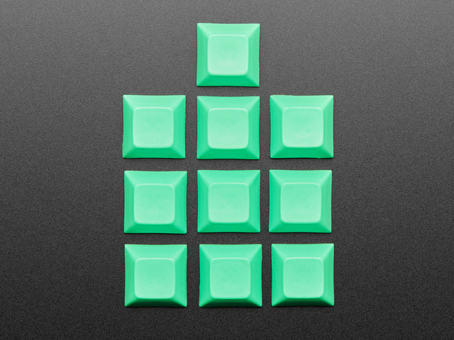 Neon Green DSA Keycaps for MX Compatible Switches - 10 pack