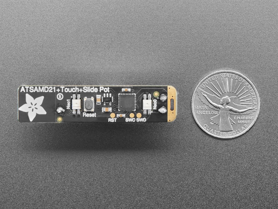 Adafruit Slider Trinkey - USB NeoPixel Slide Potentiometer