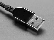 Woven USB Cable with USB Type A to Right Angle USB Type C