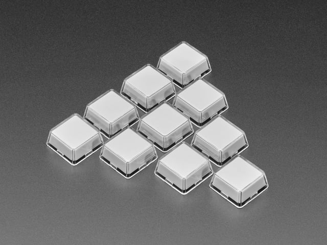 Relegendable Plastic Keycaps for MX Compatible Switches 10 pack