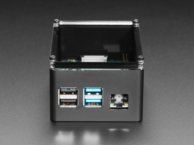 anidees Black Extra High Raspberry Pi 4 Case