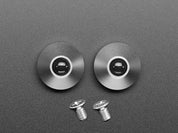 Gray Anodized Aluminum Bumper Feet - Pack of 2