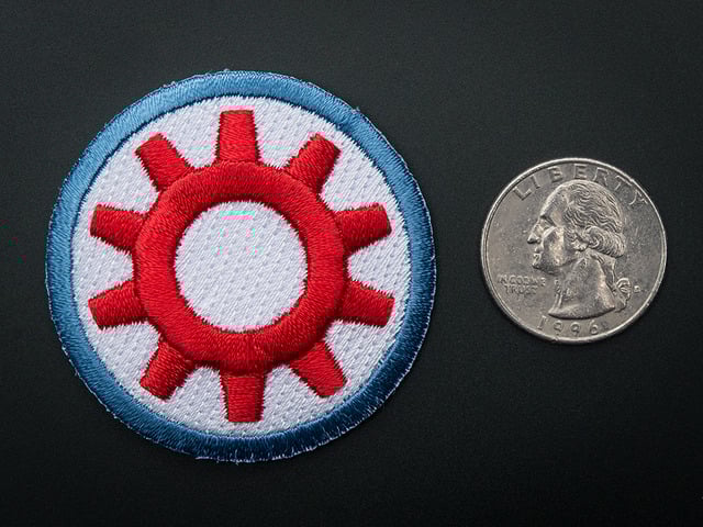 TechShop -  Badge, iron-on patch