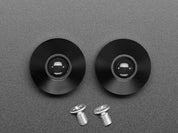 Black Anodized Aluminum Bumper Feet - Pack of 2