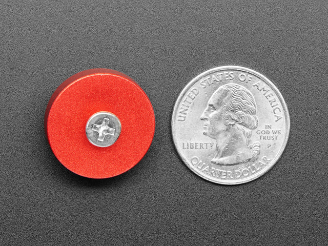 Red Anodized Aluminum Bumper Feet - Pack of 2