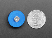 Blue Anodized Aluminum Bumper Feet - Pack of 2