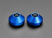 Blue Anodized Aluminum Bumper Feet - Pack of 2