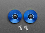 Blue Anodized Aluminum Bumper Feet - Pack of 2