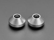 Silver Anodized Aluminum Bumper Feet - Pack of 2