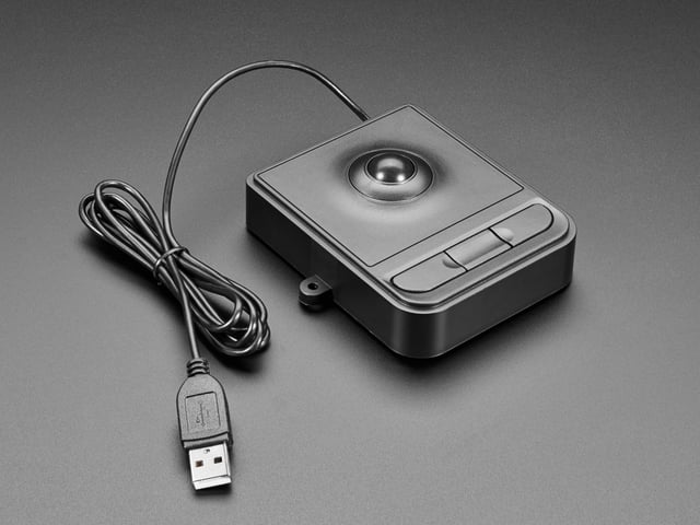 Mini Panel Mount USB Trackball with Three Buttons